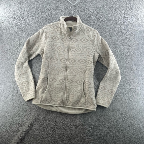 Eddie Bauer Fleece Sweater Jacket Full Zip Size Small - Picture 1 of 9